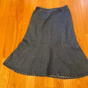 Christopher & Banks, denim skirt, size 8